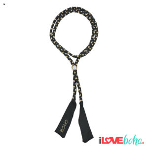 BOHO accessoires – braided ribbon – charcoal grey