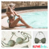 BOHO bikini top - devine - olive