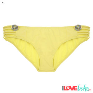 BOHO bikini bottom - fancy - yellow