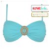 BOHO bikini top – iconic bandeau – turquoise - xl