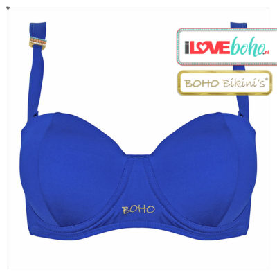 BOHO bikini's tops 2020 – striking bandeau top – lapiz blauw