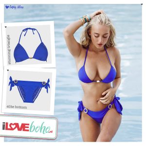 BOHO bikini's top – stunning triangle – lapiz blauw