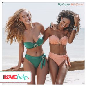Zeehaven Christus Ontstaan BOHO bikini broekje – fabulous – jade groen - xs/s/m/l - I Love BOHO