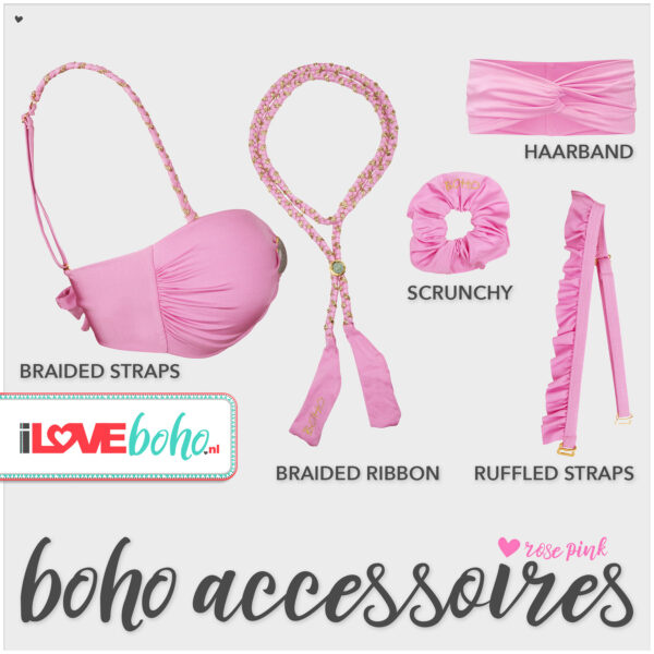 boho accessoires pakket rose pink